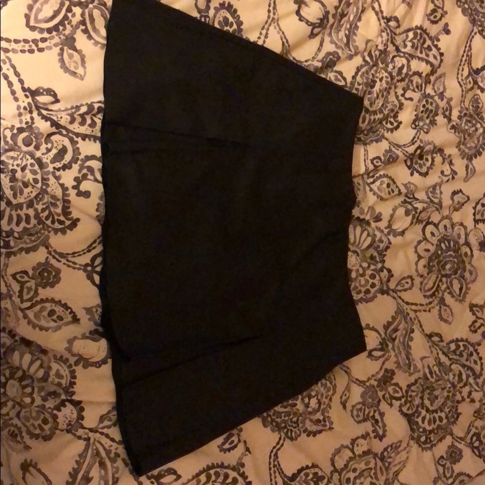 Black pleather skirt